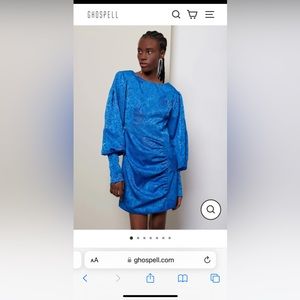 Ghospell Marlow Mini Satin Dress